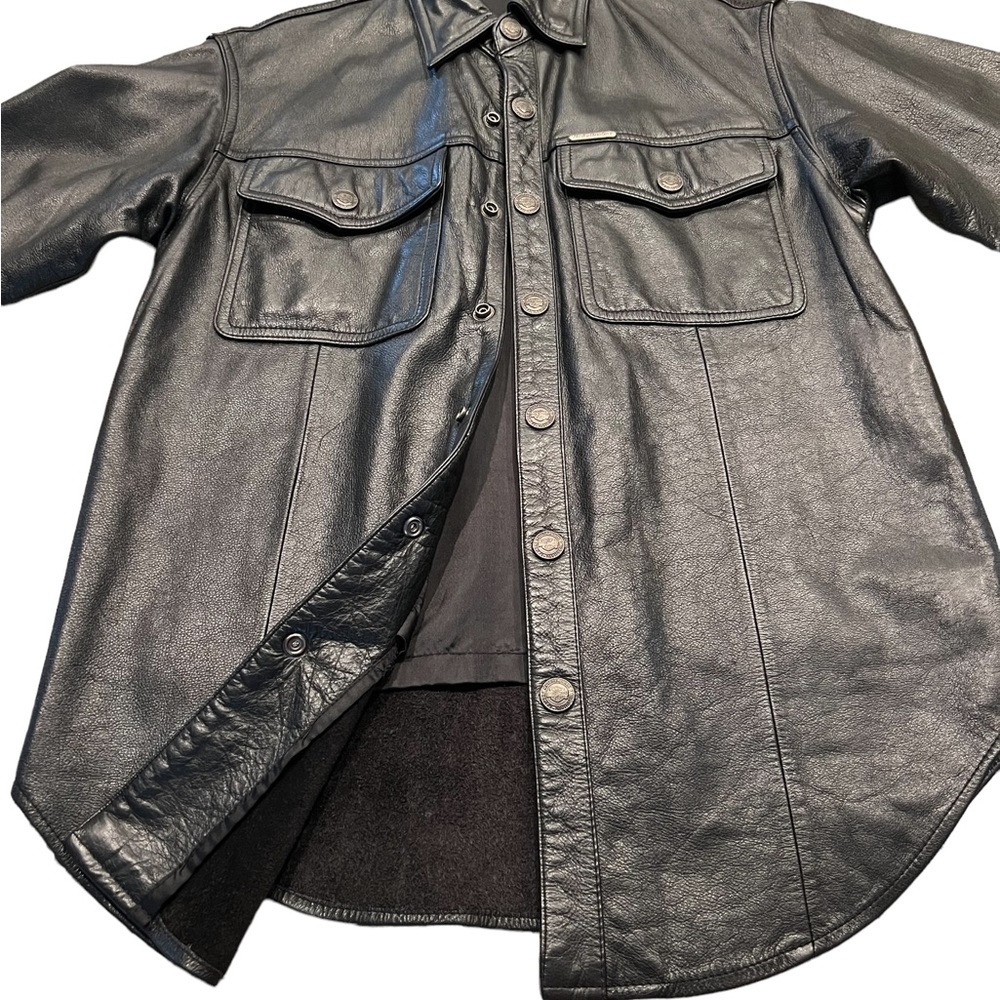 Harley-Davidson Women’s Leather Shirt Jacket
W/Snap Front